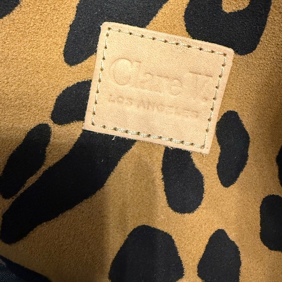 Clare V Women’s Leopard Print Suede Tote Bag - Picture 10 of 11